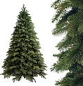 SMEREKA Künstliche Weihnachtsbäume, 210 cm, Grün, Künstlicher Weihnachtsbaum [Spritzguss 100% 3D-Zweigen