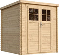 TIMBELA Gerätehaus, Holz, mit Boden Imprägnierte B204xL204xH202 cm/ 3.53 m2