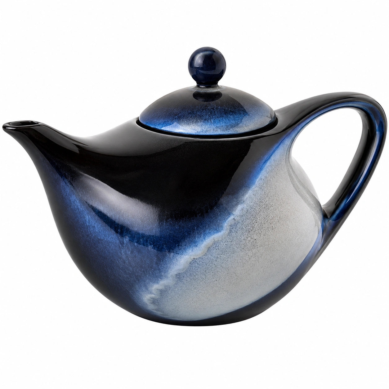 Teekanne Blau/Schwarz 1.5L mit Elegantem Design