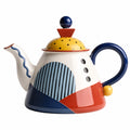 Bunte Retro Keramik Teekanne 1000ml