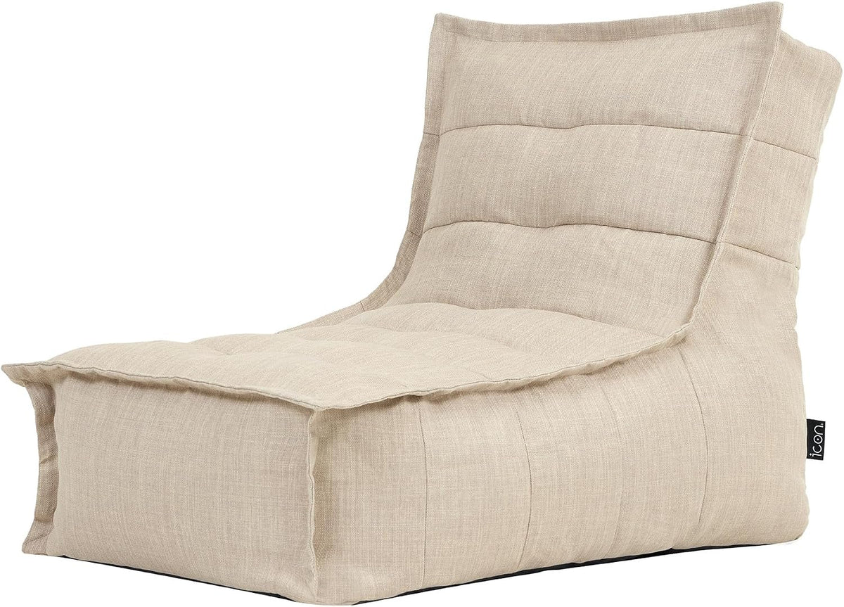 Icon Sitzsäcke, Beige, Dolce Outdoor Sitzsack-Liege mit Füllung