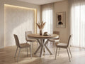 WFL GROUP Esstisch, 180 cm, Hergestellt aus 36 mm laminierter Platte, Grau/Beige