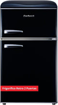 Corbero Kühlschrank, 89 x 48 x 51 cm, 37 dB, 86 L, 26 L, Schwarz, Corberó - Statischer Retro-, CF2PG90RN, Fassungsvermögen
