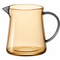 Bernsteinfarbener Glaskrug 1200ml mit Klarglasgriff