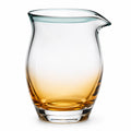 Mundgeblasener Krug 1000ml mit Farbverlauf in Orange und Blau