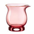 Roséfarbener Glaskrug mit Golddetail, 1000 ml