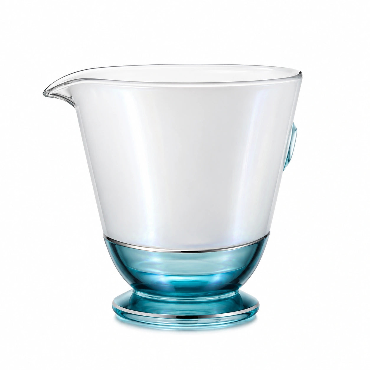 Moderner Glas-Eiskümler aus Blauem mit ergonomischem Design