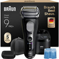Braun Elektrorasierer, Braun/Schwarz, Series 9 PRO+ Herren, 5+1 Ultradünne Präzisionsklingen, Pro-SensoAdapt, Rasierapparat mit 60 Min. Akku