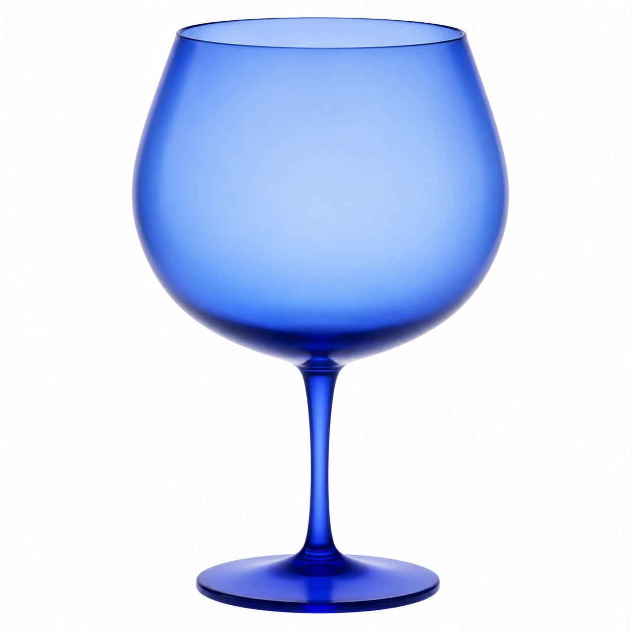 Großes Blaues Weinglas mit Ballonschale