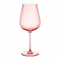 Rosa Weinglas 450ml, Mundgeblasen