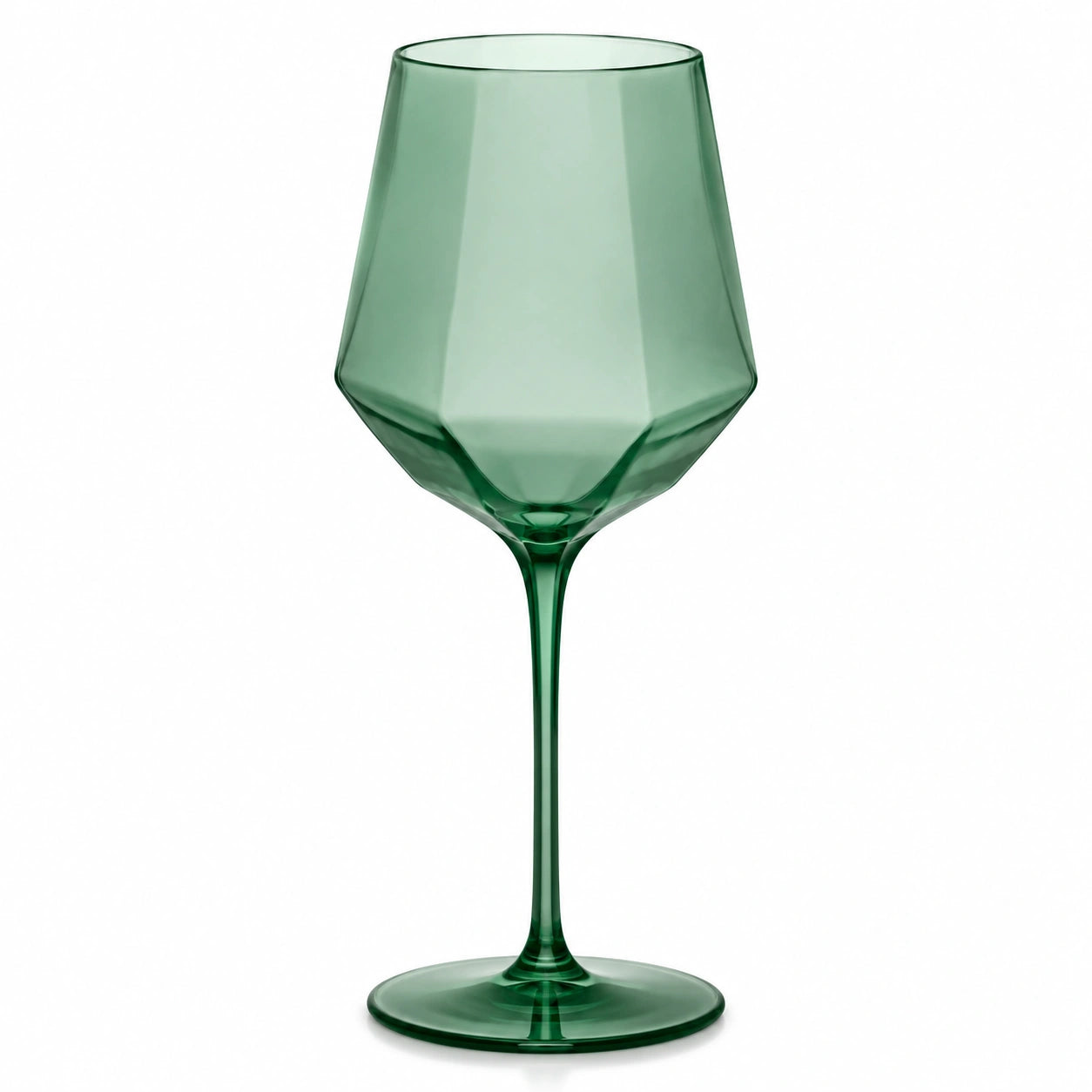 Weinglas mit geometrischem Design, grün, 400ml