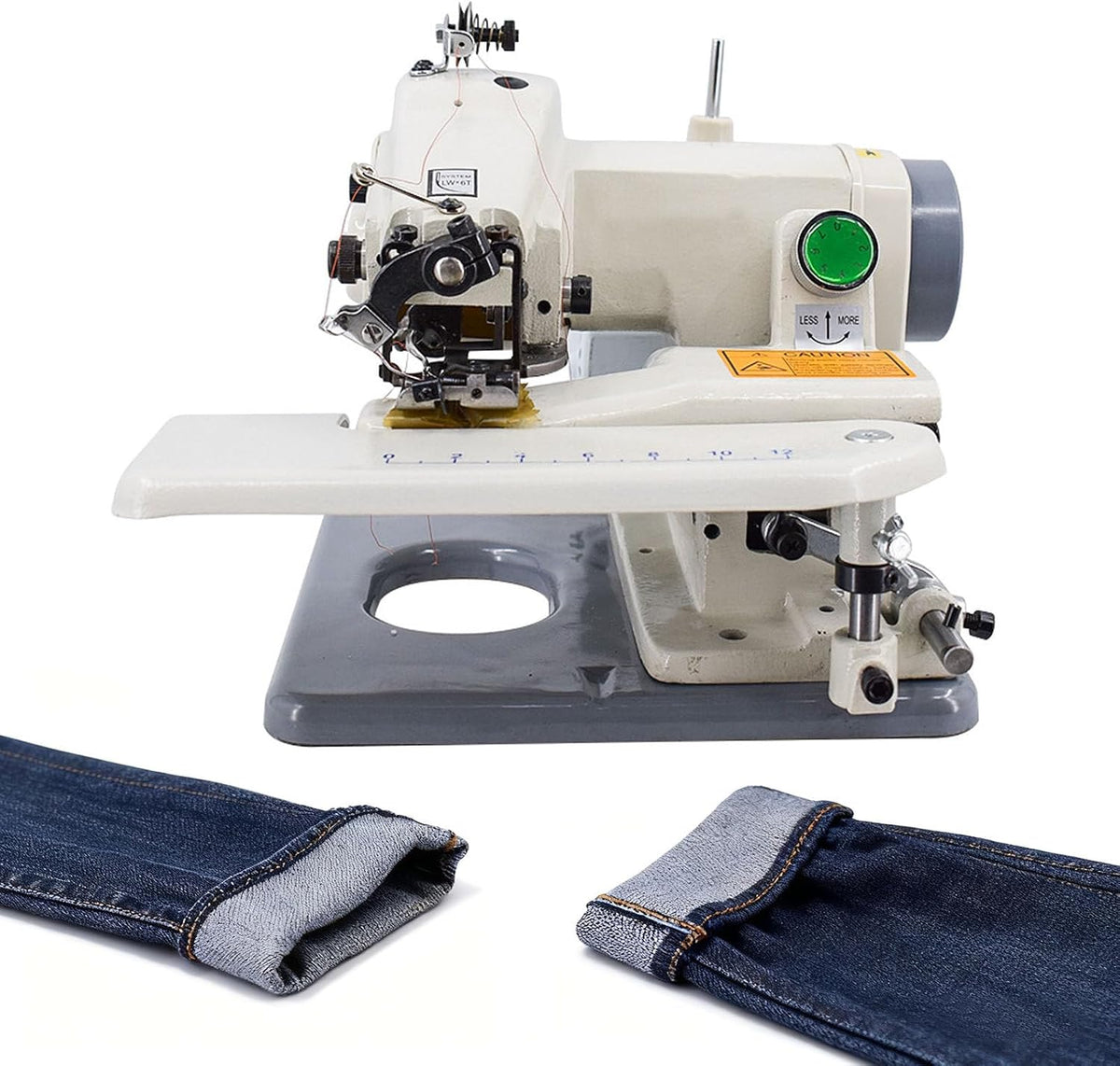 Blindsäummaschine Blindstichmaschine, Schwarz, für unsichtbare Stiche, tragbarer 1200 U/min, Kanalisation mit einstellbarer Stichlänge und Fußhöhe