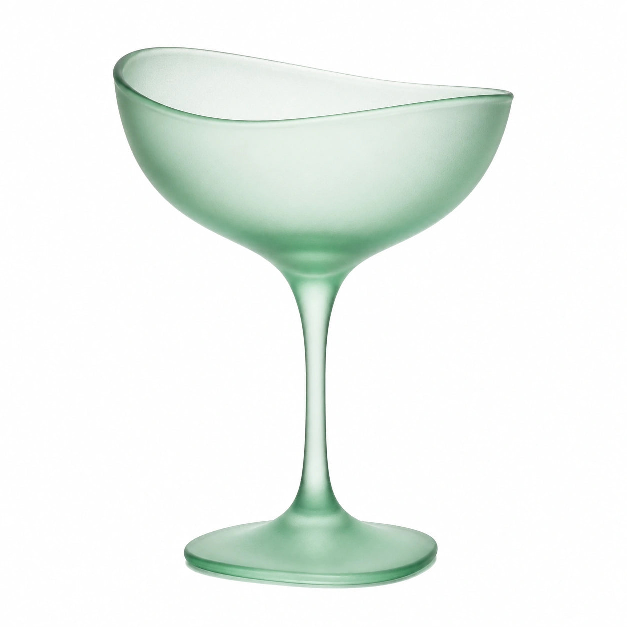 Elegantes Grünes Coupeform-Cocktailglas - 250ml