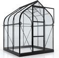 Vitavia Gewächshaus, 3,8 m, 3 mm, schwarz, Orion 3800', Wetterfestes & stabiles Treibhaus, Robust & langlebig