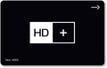 HD + Fernseher, Grau, HD+ Karte für Satelliten-TV, 12 Monate Verlängerung
