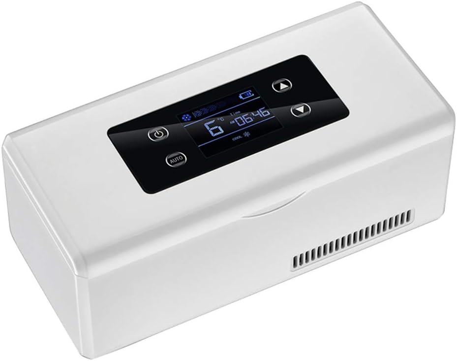 Kühlschrank, Weiß, Tragbarer Insulinkühler - Mini-Smart-Medizin, 2-8 °C Präzise Temperaturregelung, er Kleiner Für Die Autoreise