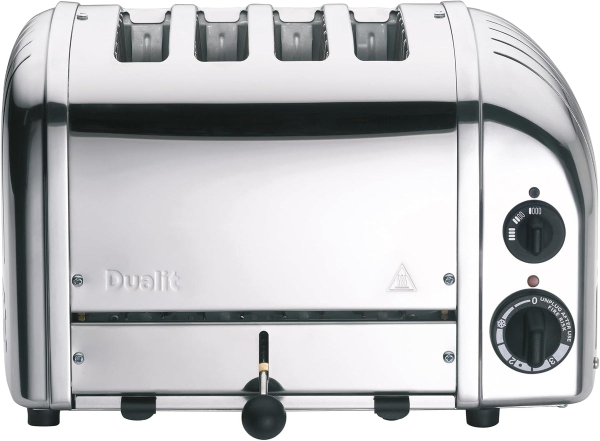 DUALIT Toaster, Schwarz, NEWGEN 4 Scheiben, ProHeat-Heizelemente, Edelstahlgehäuse
