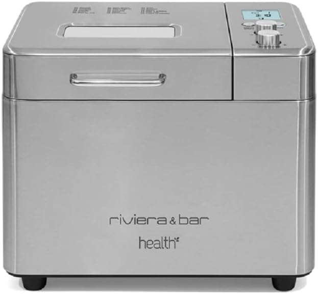 Riviera & Bar Brotbackautomaten, 500 W, 1 kg, Silber, & Brotbackmaschine, 18 Programme, 3 Größen (500 g, 750 g