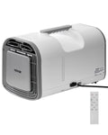 VEVOR Mobiles Klimagerät, Weiß/Grau, Tragbare Klimaanlage, 4250 BTU, 3-Gang-Klimagerät mit 24-Stunden-Timer, Kühler