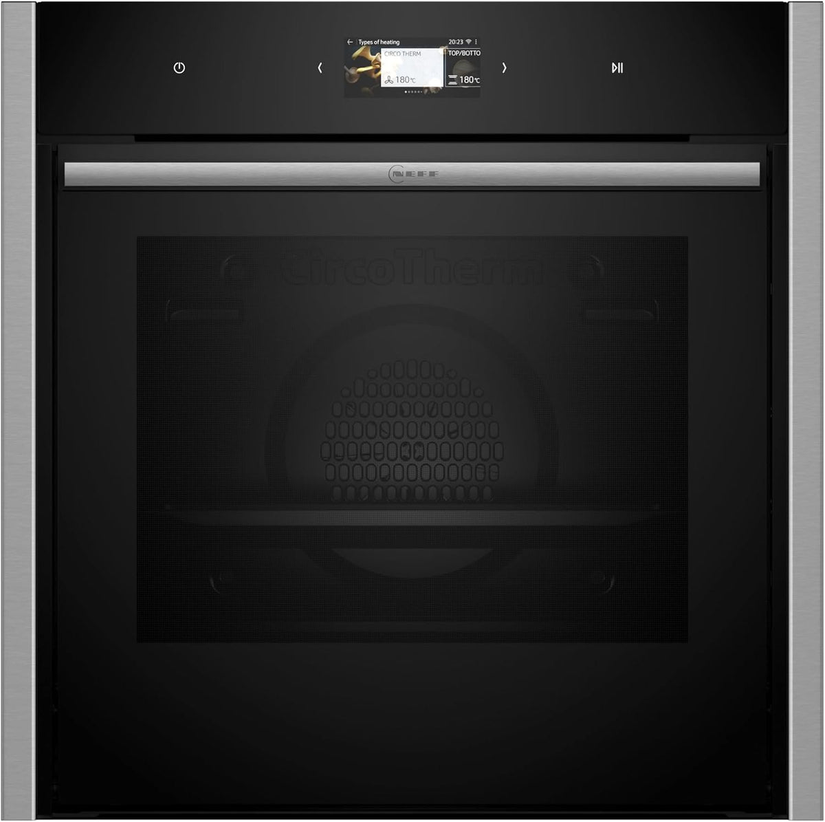 NEFF Backofen, 60 x 60 cm, Schwarz, B64CS71N0, N 90, Einbau-, Integrierbarer, Made in Germany, Slide&Hide, Full Touch TFT-Display