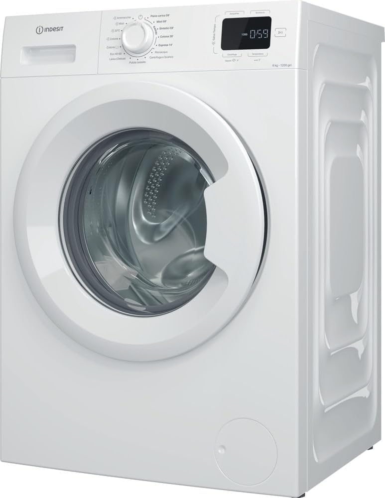 Indesit Waschmaschine, 6,0 kg, Weiß, mit Frontlader, IM 642B My Time IT