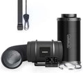 AC Infinity Lüftungsanlage, 200 mm, Schwarz/Silber, Luftfilter-Set PRO, Abluftventilator mit Controller für Temperatur