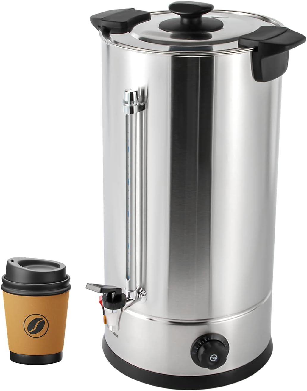 ksxnkhk Kaffeemaschine, 15.3 L (Vollwasser), 1,4 kW, 1400 W, 25 l, Edelstahl 304, PP 201, Kunststoff, Silber