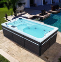 CANADIAN SPA CO. Audiogerät, Weiß/Schwarz, 2025 St Lawrence Schwimm Outdoor Winterfest, 4 Meter, 5 Personen, Swim mit LED Beleuchtung