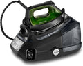 Rowenta Dampfglätter, 2800 W, Schwarz/Grün, Silence Steam Pro Dampfbügelstation, Dauerdampfmenge 150 g/Min, extra Dampfstoß 620 g/m