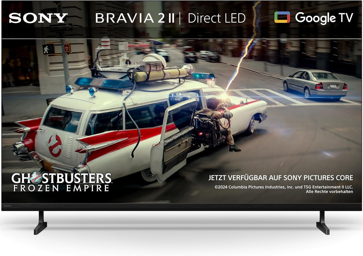 Sony Fernseher, 75 Zoll, Schwarz, Smart TV, BRAVIA 2II, 4K Smart TV (Google TV), X1 Prozessor, 4K-Upscaling, mit Dolby Atmos und DTS:X