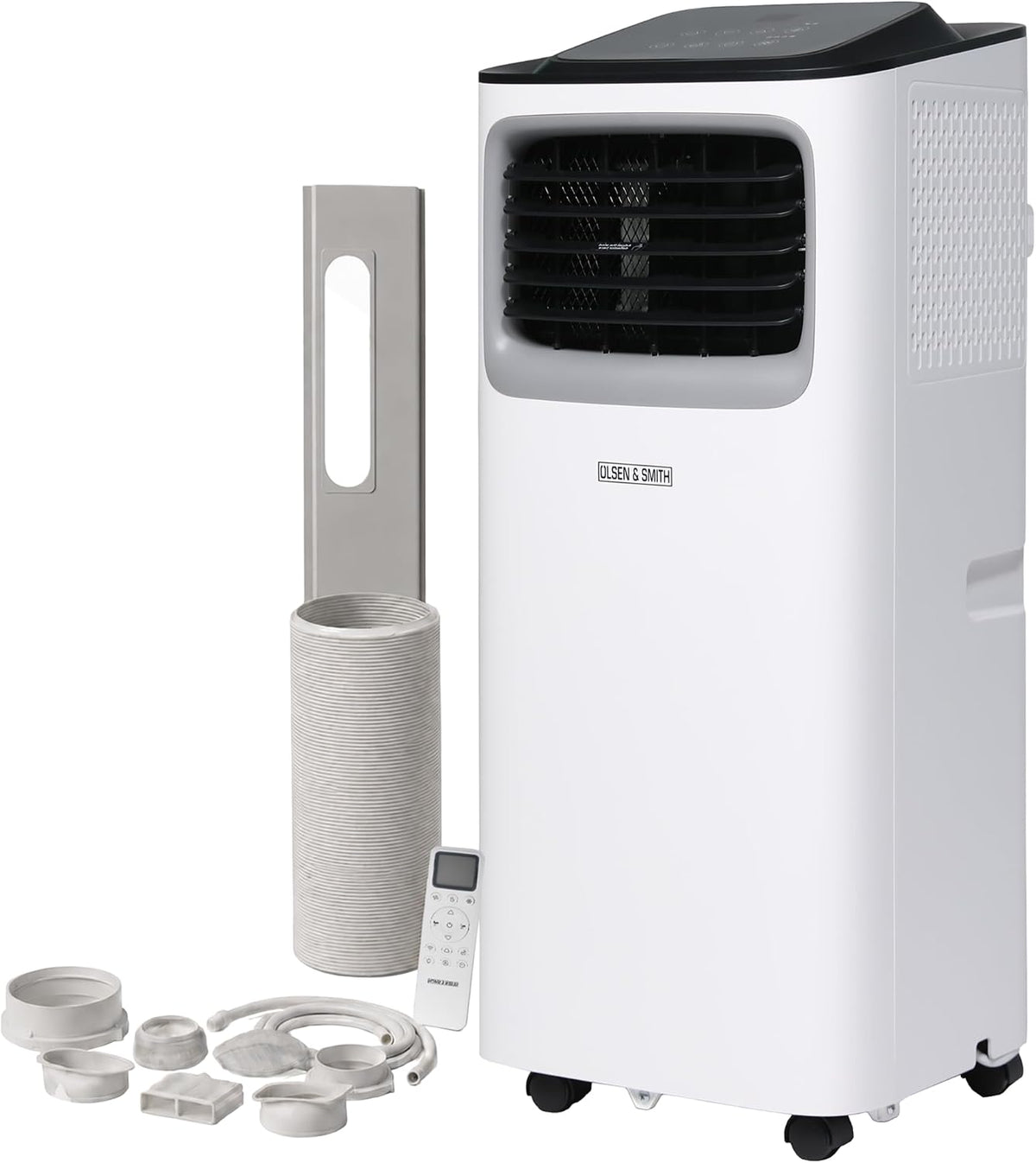Olsen Klimaanlage, Weiß, & Smith 9000 BTU Mobile & Luftentfeuchter - 3-in-1, Schiebefenster-Adapter