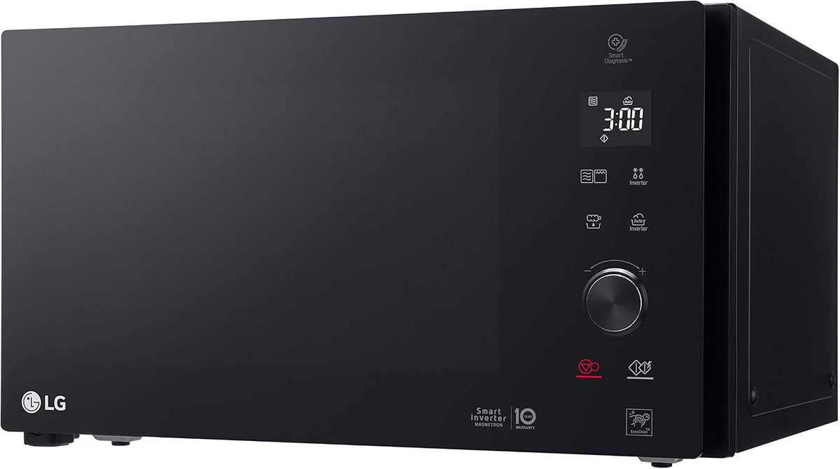 LG Mikrowelle, Mikrowelle 1200 W, Grill 1000 W, 5Leistungsstufen, 39,5 x 40,6 x 26,2 cm, Schwarz/Silber