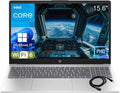 Laptop, Silber/Schwarz, HP Pavilion 15' 2026 AI-Ready, Intel 4-Core N100, 16GB RAM, 256GB SSD, FHD Display, Numeric Keypad