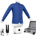 GESAIDES Waschmaschine, Blau/Weiß/Schwarz/Silber, Bügelpuppe, Hemdenbügler & Bügelmaschine für Hemden, Blusen, T-Shirts