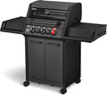 Enders 8381- Gasgrill, 8381-, Edelstahl, Weiß, MONROE PRO 3 SIK TURBO SHADOW, 3-Edelstahlbrenner, Seitenkocher
