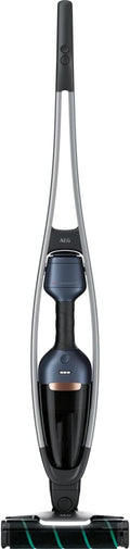 AEG Staubsauger, blau, QX9-1-P5IB 2in1 Akku /beutellos/Zubehörset/bis zu 55 M