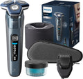 PHILIPS Elektrorasierer, Grau, Shaver S7000, Elektrischer Rasierer für Herren, Nass-& Trockenrasur, integrierter ausklappbarer Trimmer
