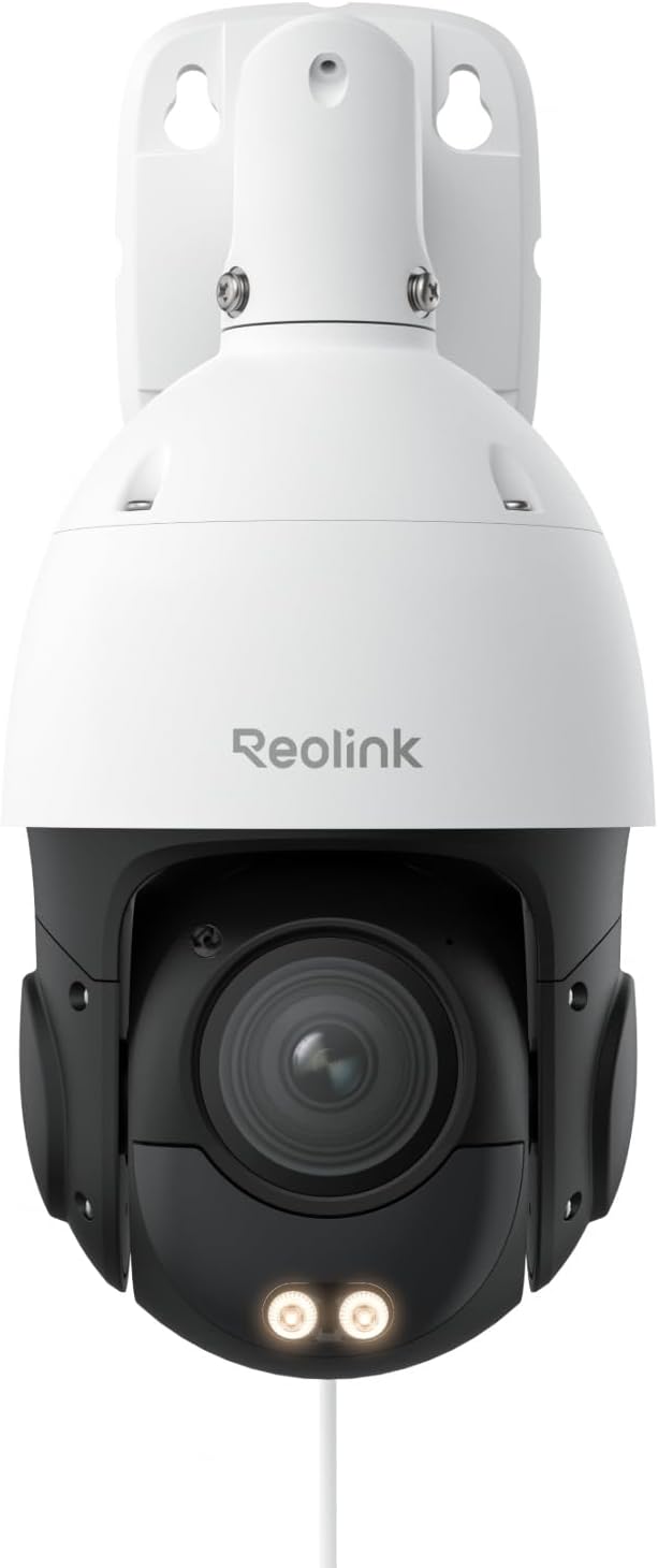 Reolink Überwachungskamera, Weiß/Schwarz, Farbnachtsicht, Personen-/Fahrzeug-/Tiererkennung, Zwei-Wege-Audio, 24/7 Aufzeichnung