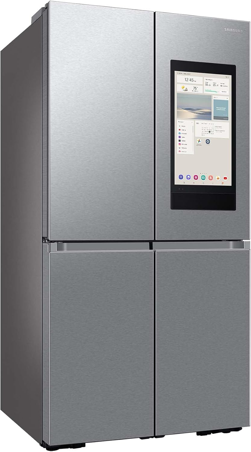 Samsung Kühlschrank, 183 cm, 636 l, Silber, RF65DG9H0ESREF Family Hub French-Door- mit Gefrierfach, AI Food Manager