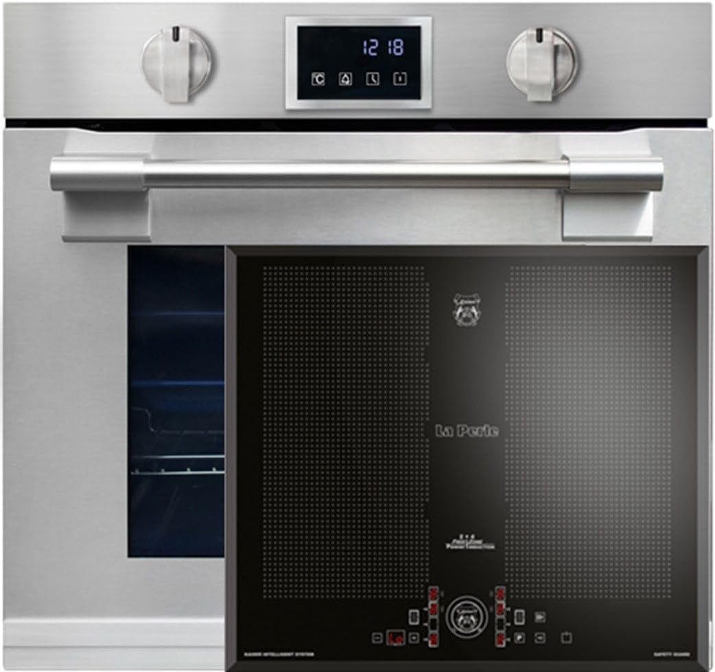 Kaiser Backofen, 60 cm, 86 L, Schwarz, EH 6339+KCT 61 FI -Set Autark Einbau XXL, mit Pyrolyse & AirFry, Touchdisplay
