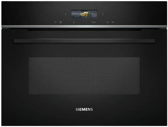 Siemens Mikrowelle, 60 x 45 cm, Schwarz, iQ700 Einbau- Edelstahl CE732GXB1