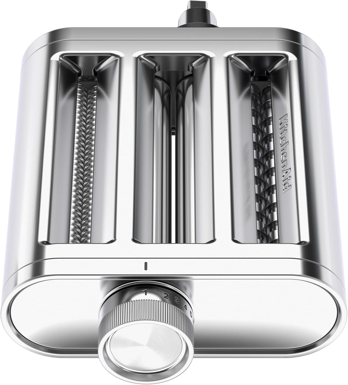 Fur KitchenAid Zubehör 5KSMPRA Nudelvorsatz,3-teiliges Set Nudelmaschinen, Silber
