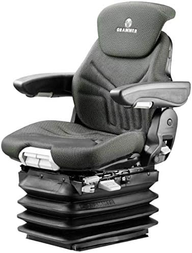 GRAMMER Sitze, anthrazit/grün, Traktorsitz Maximo Comfort Plus, Bezug aus Stoff, anthrazit grün/silber, MSG 95 A /731 (1288546)