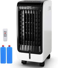 COSTWAY Mobiles Klimagerät, 75 W, ABS, Weiß, mobile Klimaanlage ohne Abluftschlauch Luftkühler Ventilator
