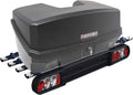 MENABO Fahrrad, 330 Liter, schwarz, Race 4 träger für 4 Räder klappbar + Nekkar Transportbox