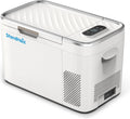 Mini-Kühlschrank, 230 V, 25 L, 12 V, 24 V, Weiß, Mini Kühlschrank Kompressor, Tragbare Kühlbox Auto & Camping, Gefrierfunktion bis -20°C