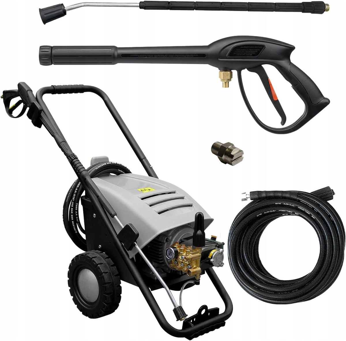 LAVOR Hochdruckreiniger, 170 BAR, 660 l, 3500 W, 10m, Schwarz, Aral-R 1711 LP Profi, Motor 1450RPM, Linearpumpe mit Keramikkolben