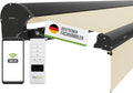 empasa Markise, Anthrazit/Schwarz, elektrische Kassetten Expert Plus mit WiFi-Motor