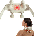 SKG Nackenmassagegeräte, Schwarz, Das Original Kabellos Shiatsu Nackenmassagegerät mit, Muskelschmerzlinderung Massagegerät mit Wärme für Haus Büro