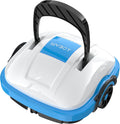 WYBOT Saugroboter, 50 m, Weiß/Blau, Poolroboter Akku Kabellos Poolsauger Roboter mit, Automatisches Parken Poolroboter Akku Robotersauger